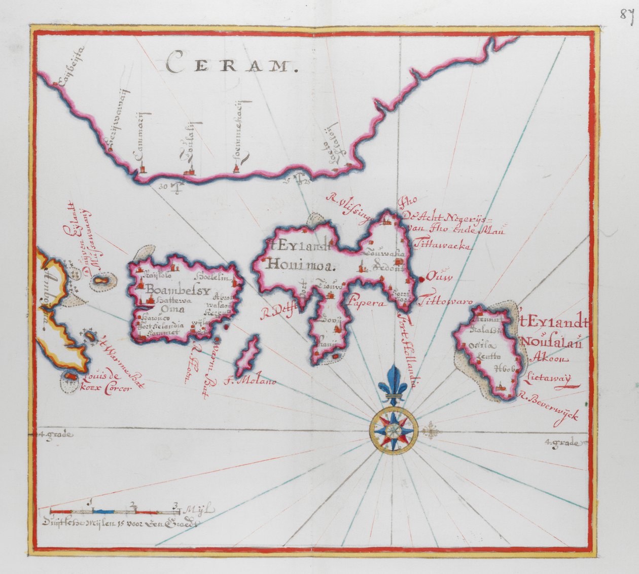 Øya Ceram (Seram), Indonesia. av Dutch School