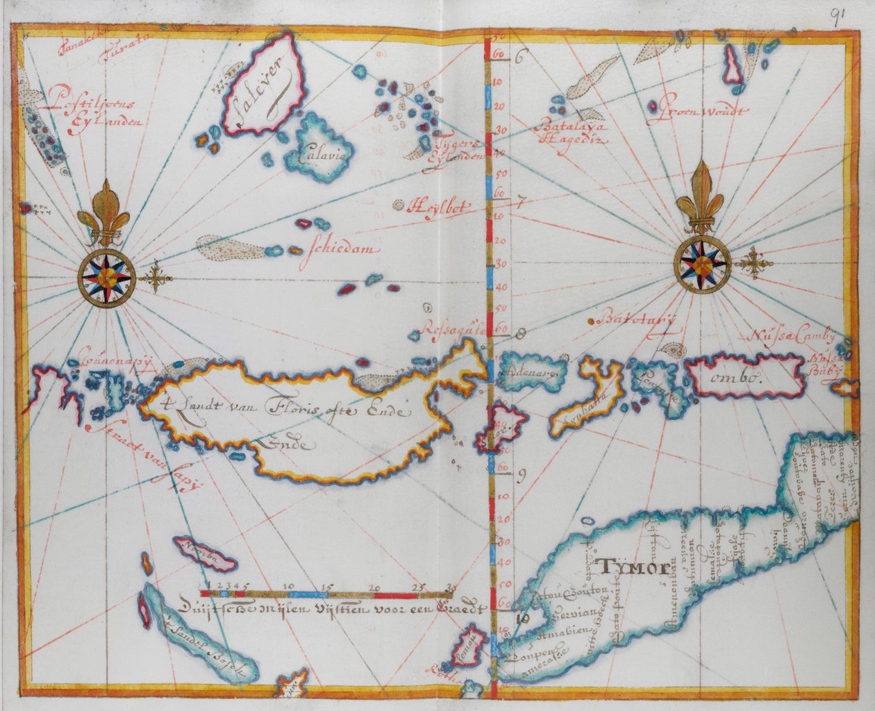 Øya Timor og området rundt. av Dutch School
