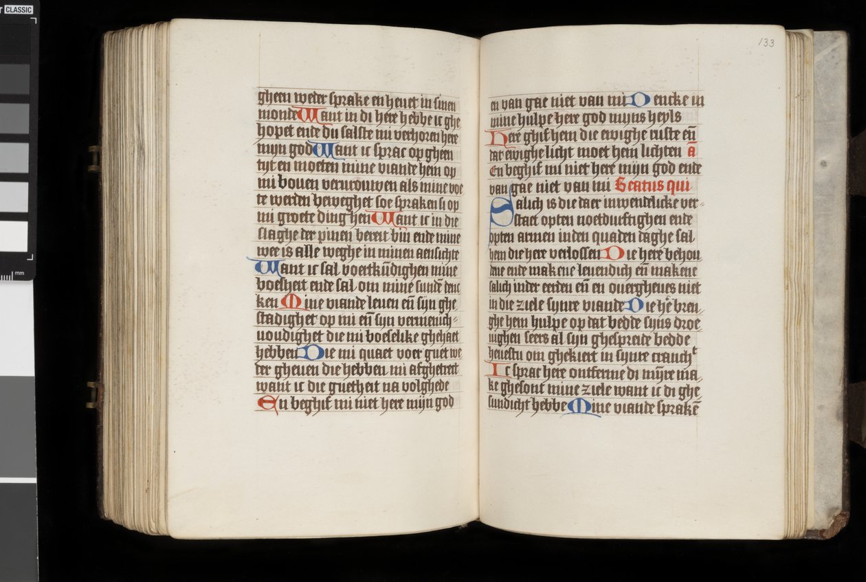 MS McClean 92, f.132v - f.133r, fra Timeboken, ca. 1470-90 av Dutch School
