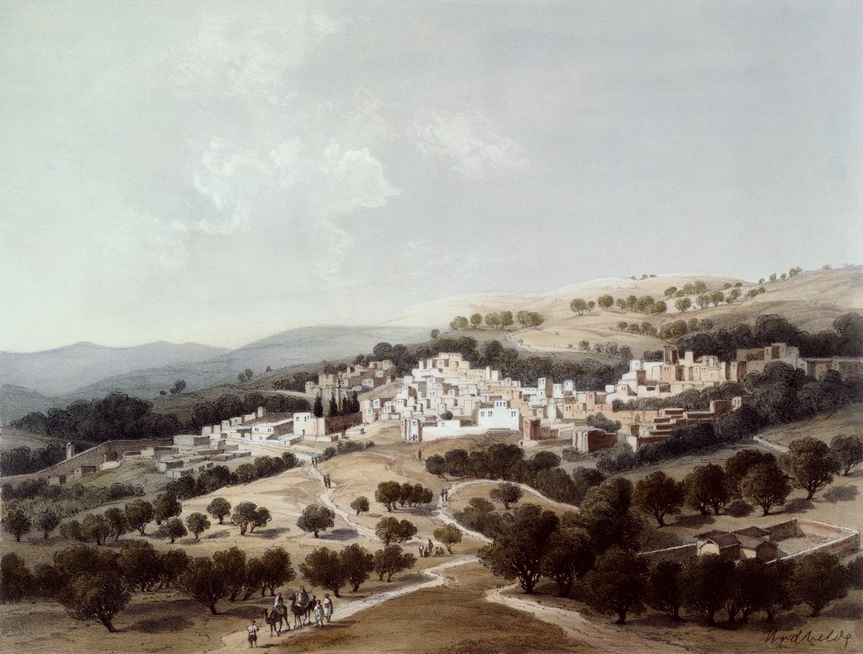 Nazareth, gravert av Terry av Dutch School