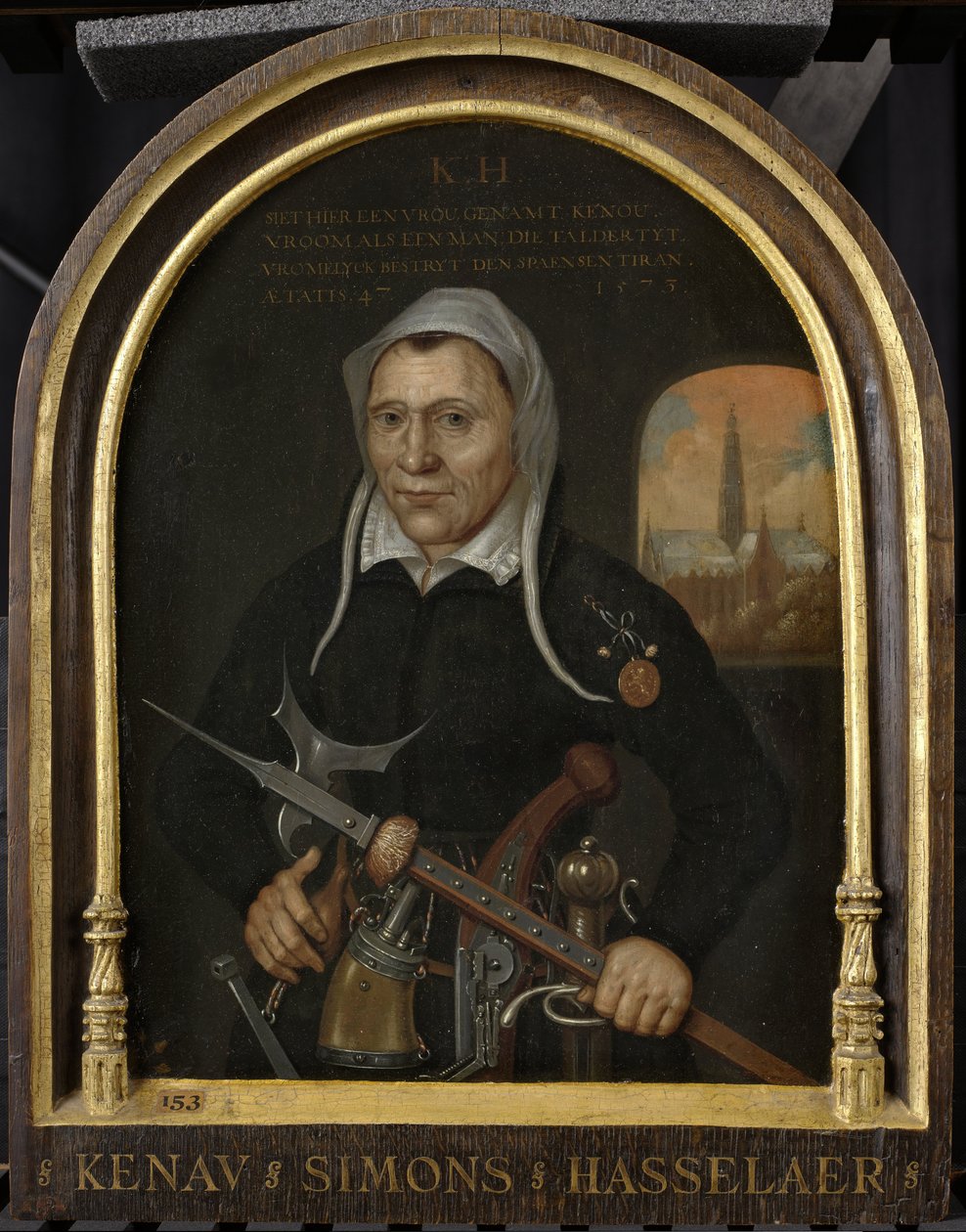 Plankenau Simonsdr Hasselaer, ca. 1590-1609 av Dutch School