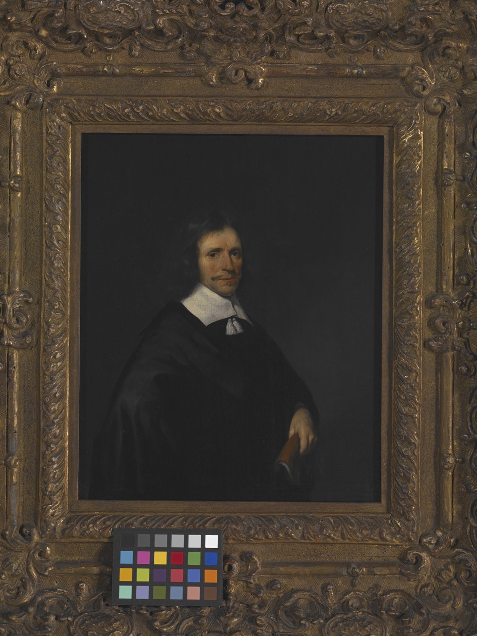Portrett av en mann (olje på lerret) av Dutch School