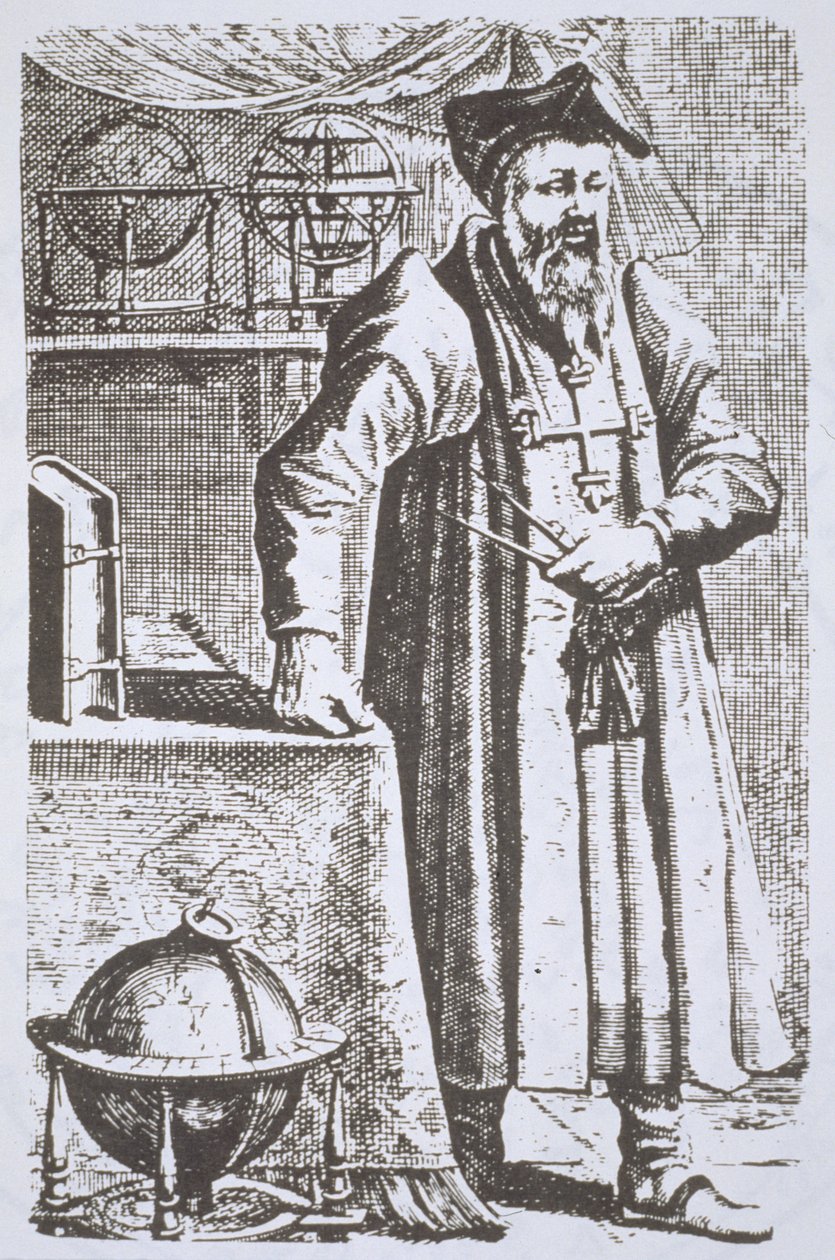 Portrett av William Postel (1510-81), fra hans De Universitate, Leyden, 1643, illustrert i History of Magic, utgitt sent på 1800-tallet av Dutch School