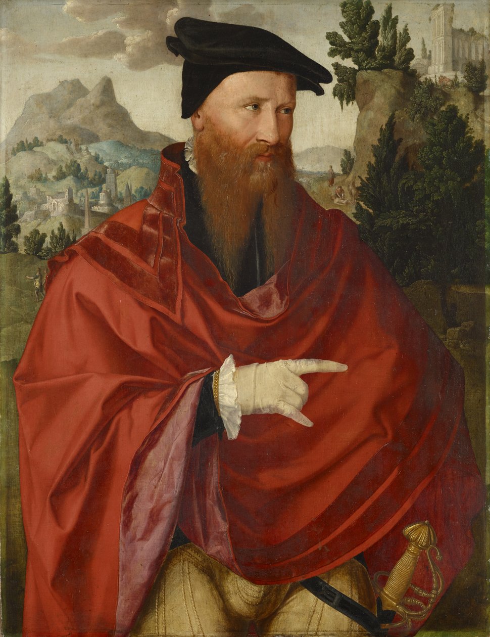 Portrett av anabaptisten David Joris, ca. 1540-45 av Dutch School