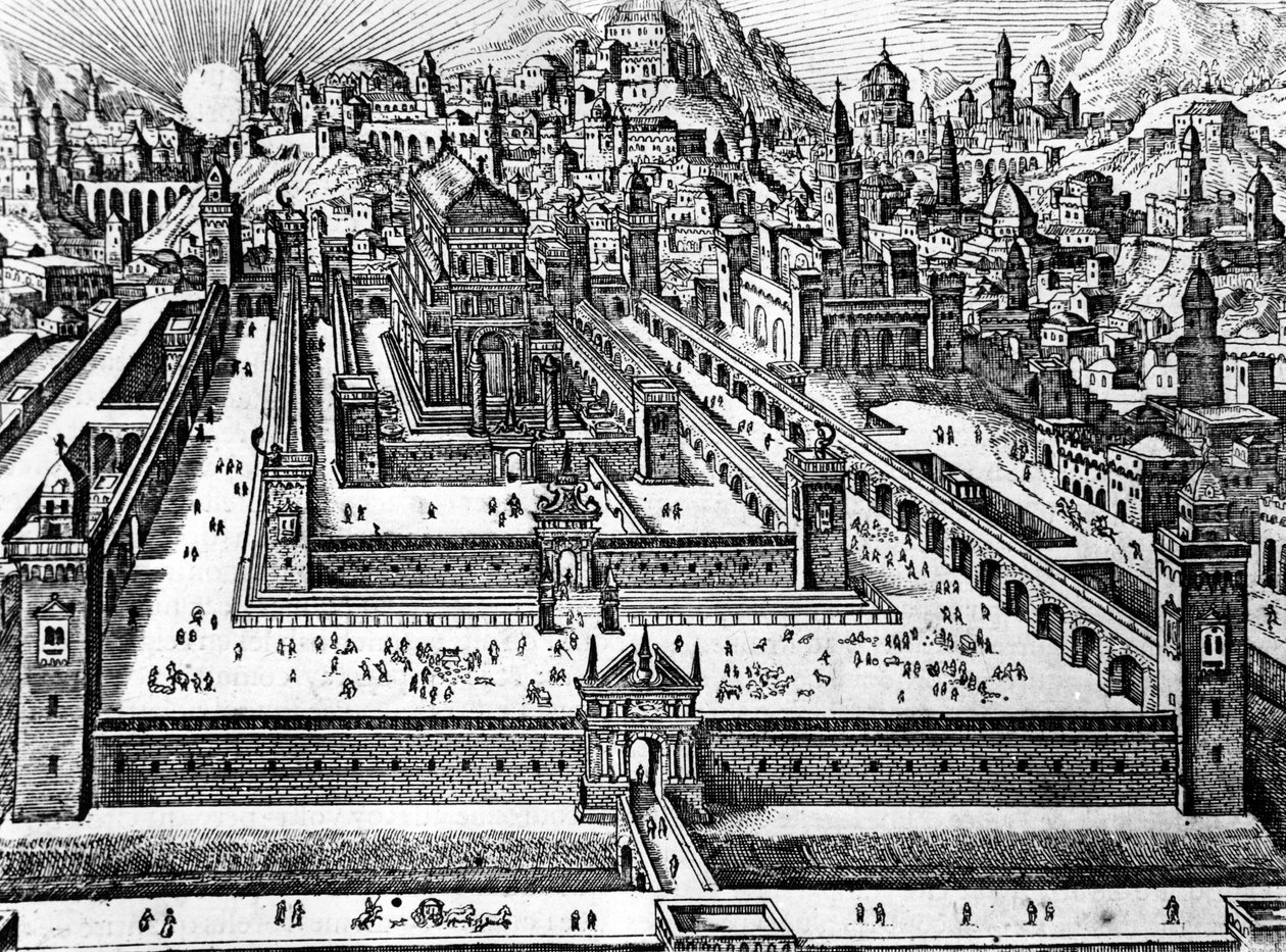 Rekonstruksjon av Salomos tempel, ca. 1700 av Dutch School