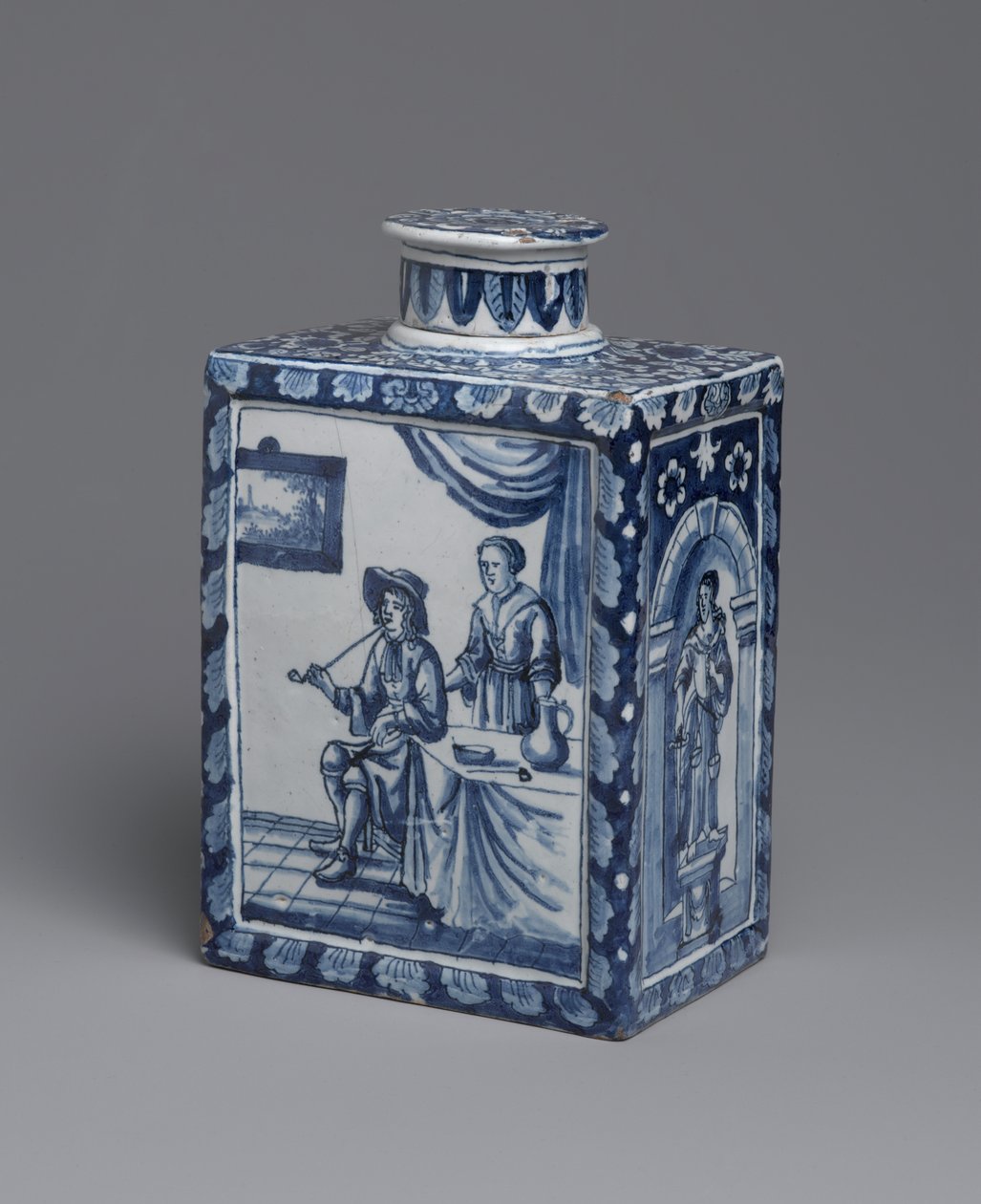 Teboks, ca. 1698 (glasert jordtøy) av Dutch School