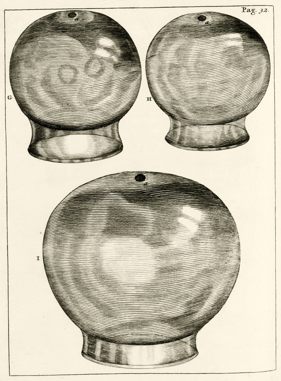 Diverse koppingsglass, fra The Practice of Medicine av Frederik Dekkers, 1694 av Dutch School