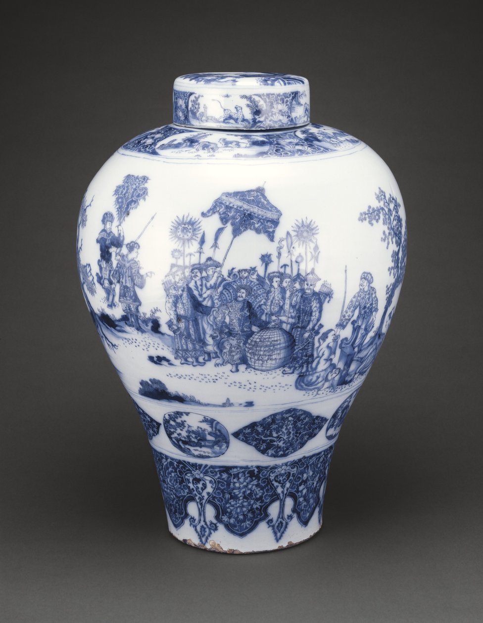 Vase med omslag, 1678-80 av Dutch School