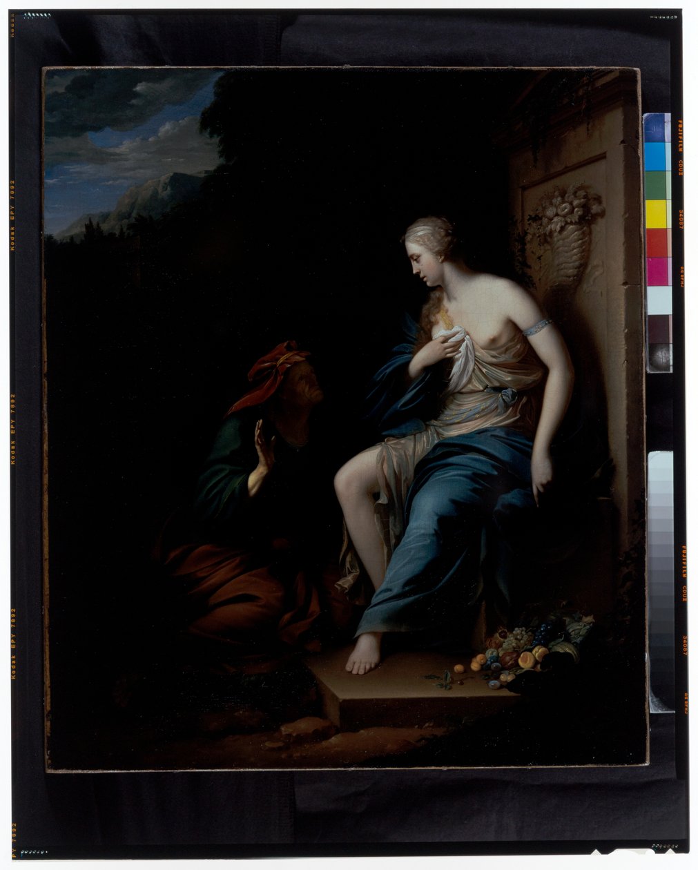 Vertumnus og Pomona av Dutch School