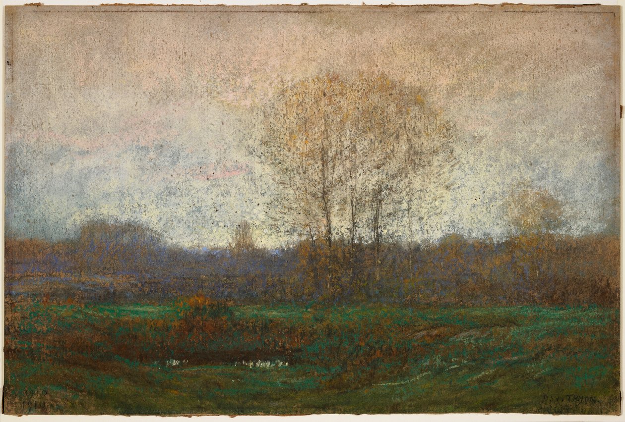 Landskap, 1910 (pastell) av Dwight William Tryon