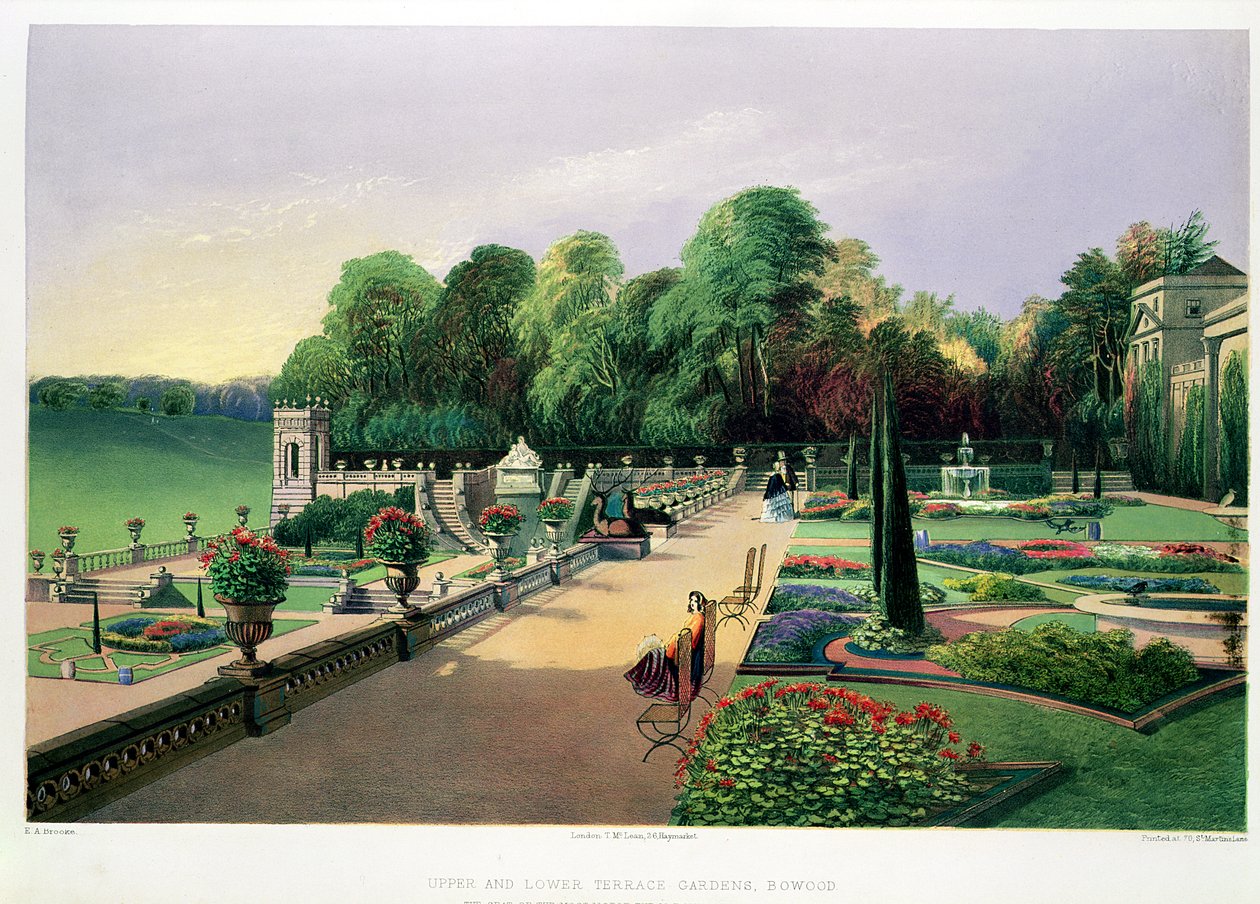 The Upper and Lower Terrace Gardens at Bowood, fra 
