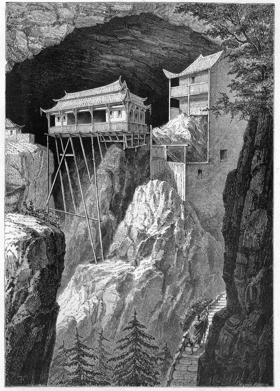 Temple of Fang-Kwan-Yuan, 1893 av E. Garnier