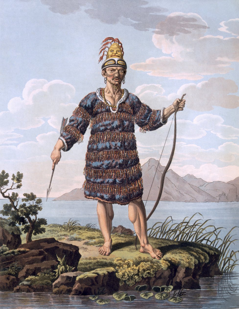 Innbygger på Renardøyene, Papua Ny-Guinea, 1812-13 av E. Karnejeff
