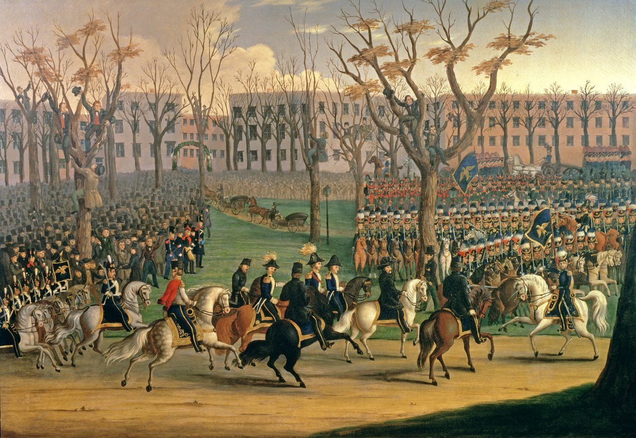 Mottakelsen av general Louis Kossuth i New York City, 6. desember 1851 av E. Percel