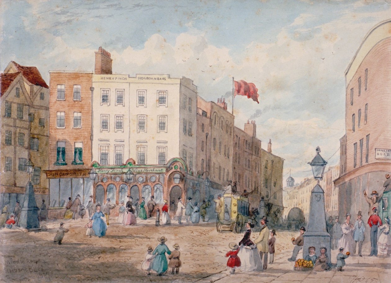 Middle Row, Holborn, London, 1867 av EH Dixon