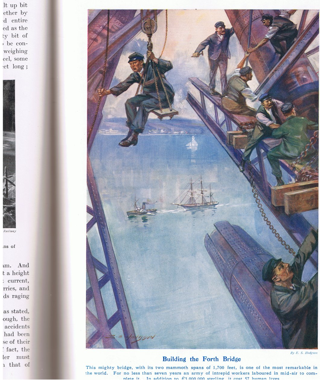 Building the Forth Bridge, illustrasjon fra 
