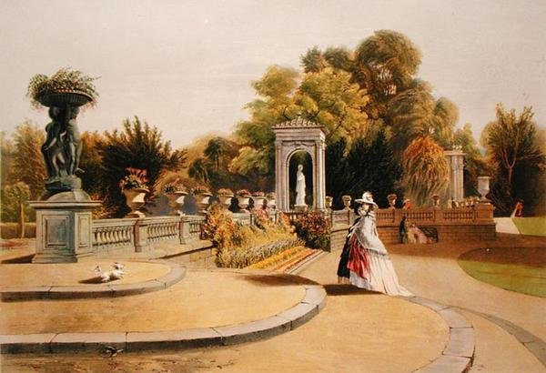 The Terrace, Trentham Hall Gardens, fra 