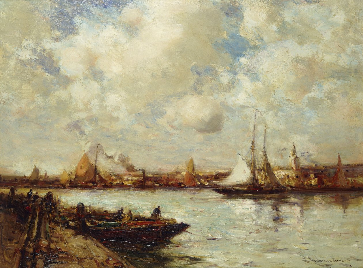 Havnen, Southampton, av E. Aubrey Hunt