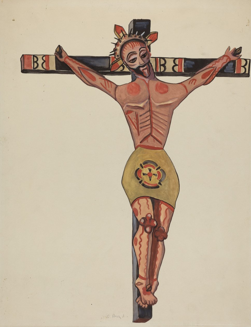 Krusifiks - Fra nærområdet til Mora, 19351942. av E. Boyd