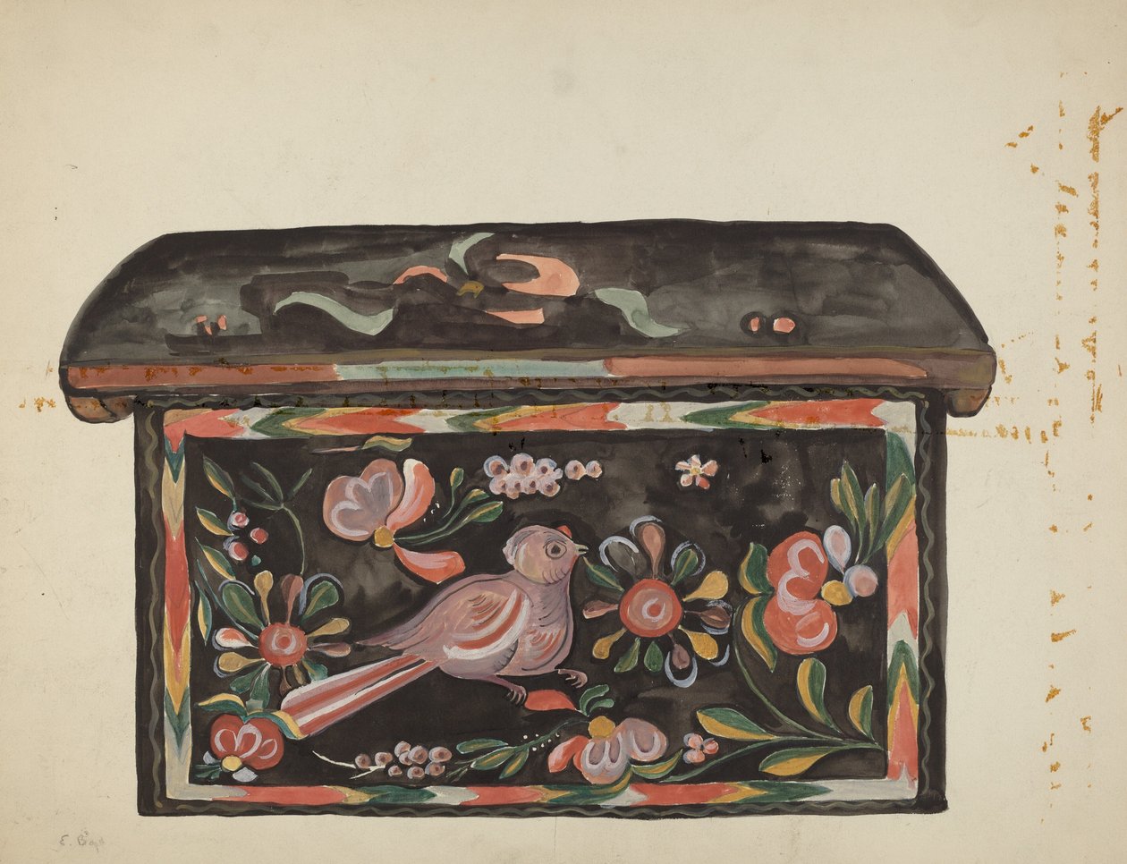 Native Pine Box, 19351942. av E. Boyd