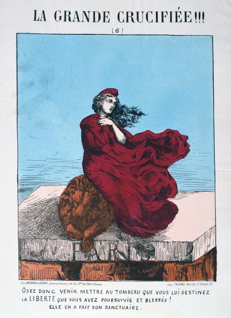 Allegori av det republikanske Frankrike, 1871. av E. Courtaux