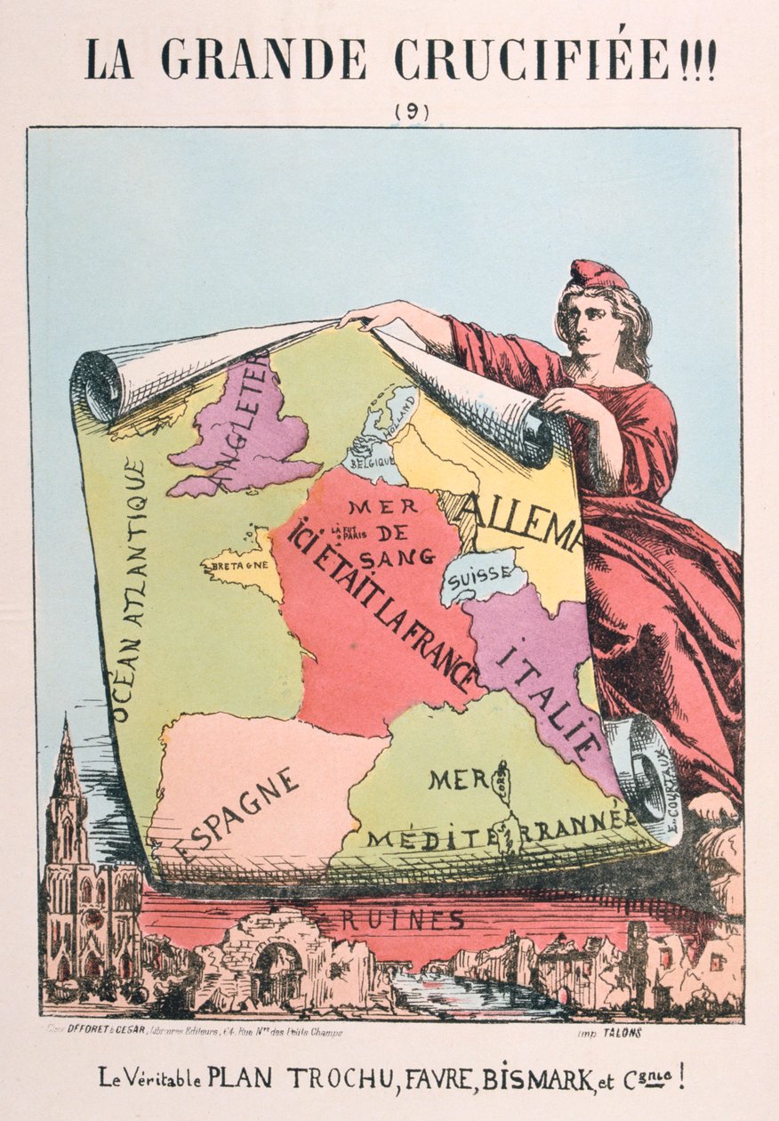Allegori av det republikanske Frankrike, 1871. av E. Courtaux