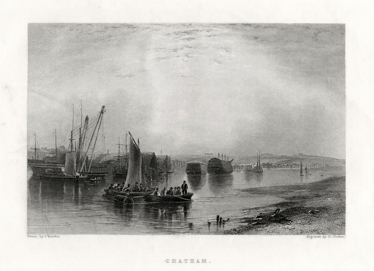 Chatham, Kent, 1860 av E. Finden