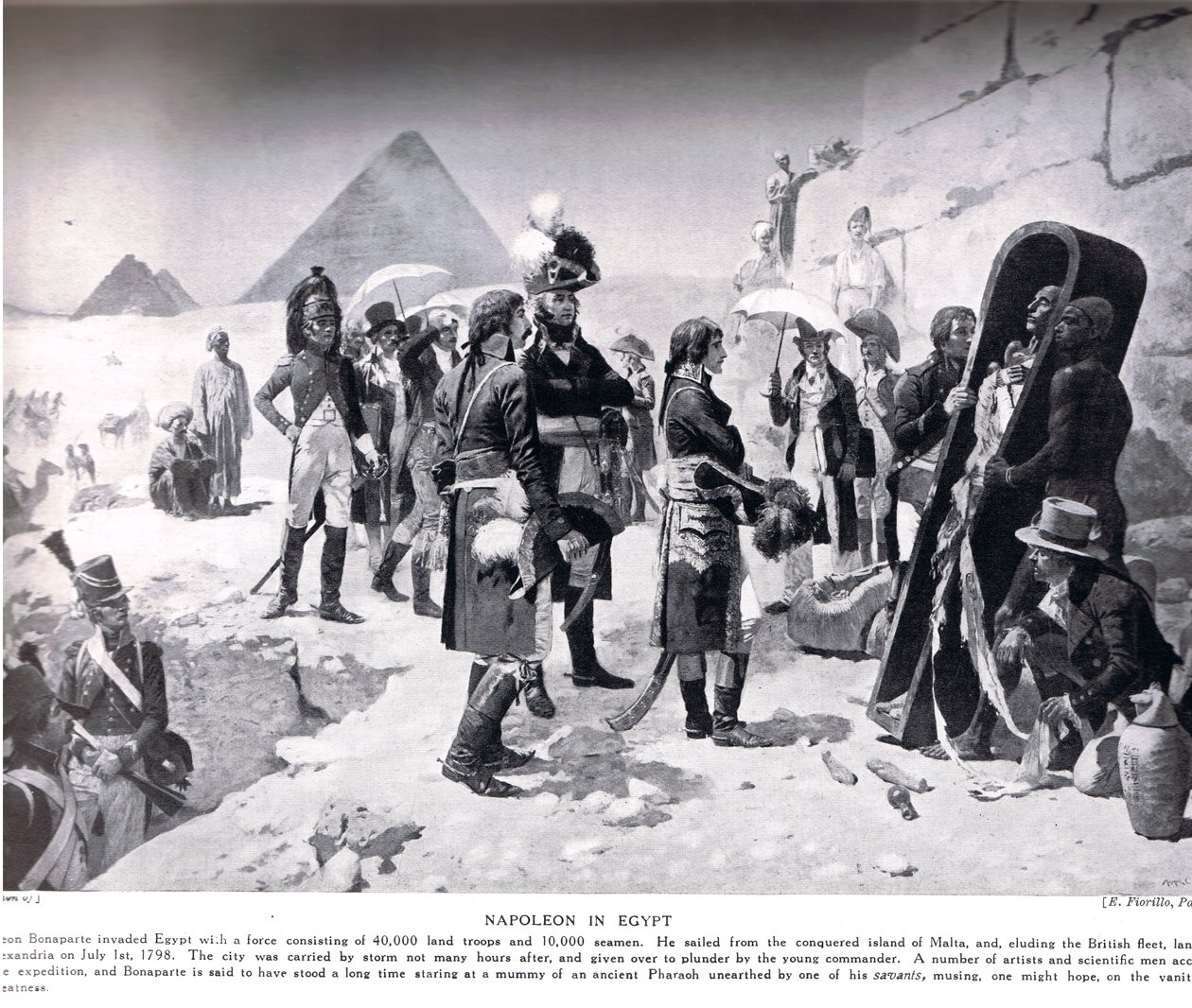 Napoleon i Egypt, illustrasjon fra 