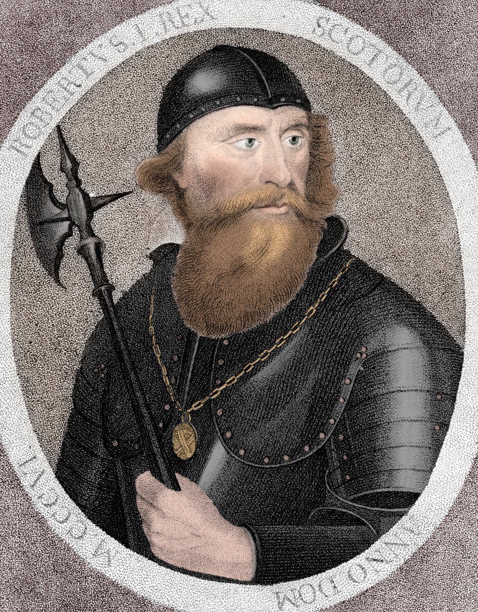 Robert I, vanligvis Robert the Bruce, King of Scotland, 1797 av E Harding