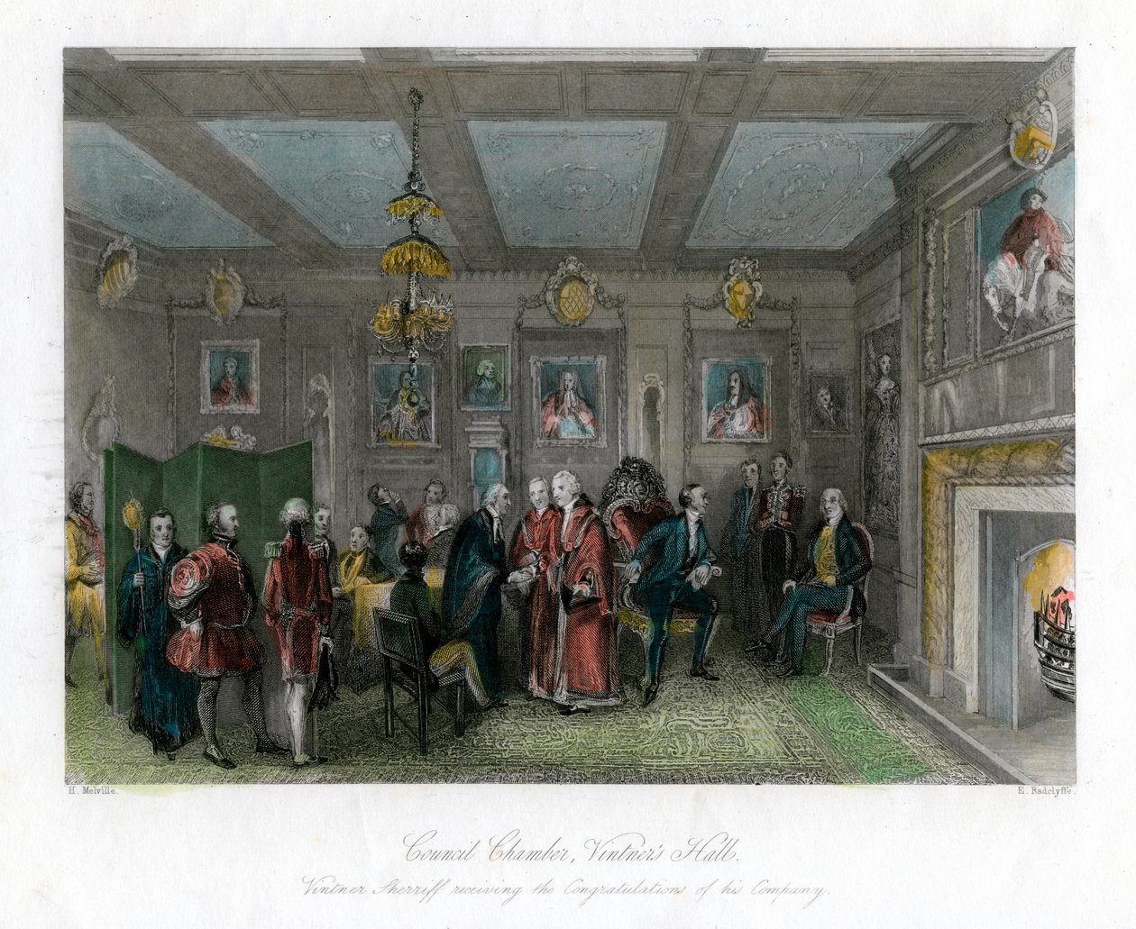 Rådskammer, Vintners Hall, City of London. av E. Redclyffe