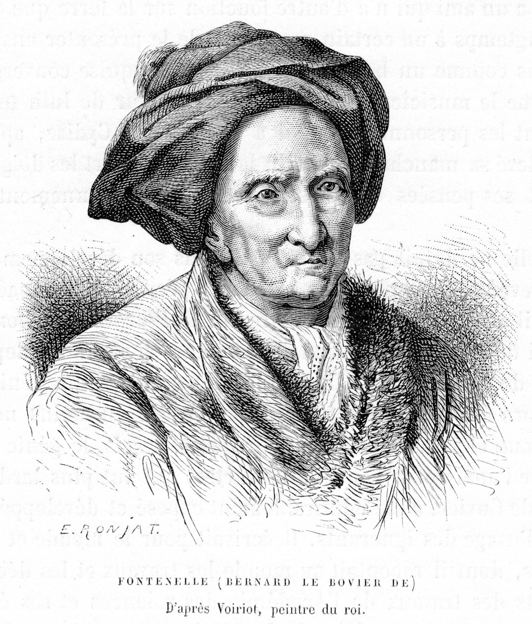 Bernard le Bovier de Fontenelle, ca 1870-tallet. av Etienne Antoine Eugene Ronjat