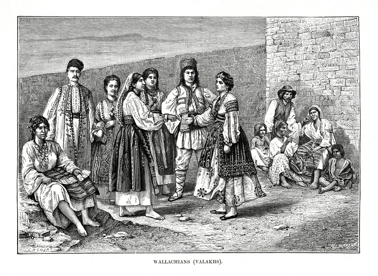 Wallachians, 1879. av Etienne Antoine Eugene Ronjat