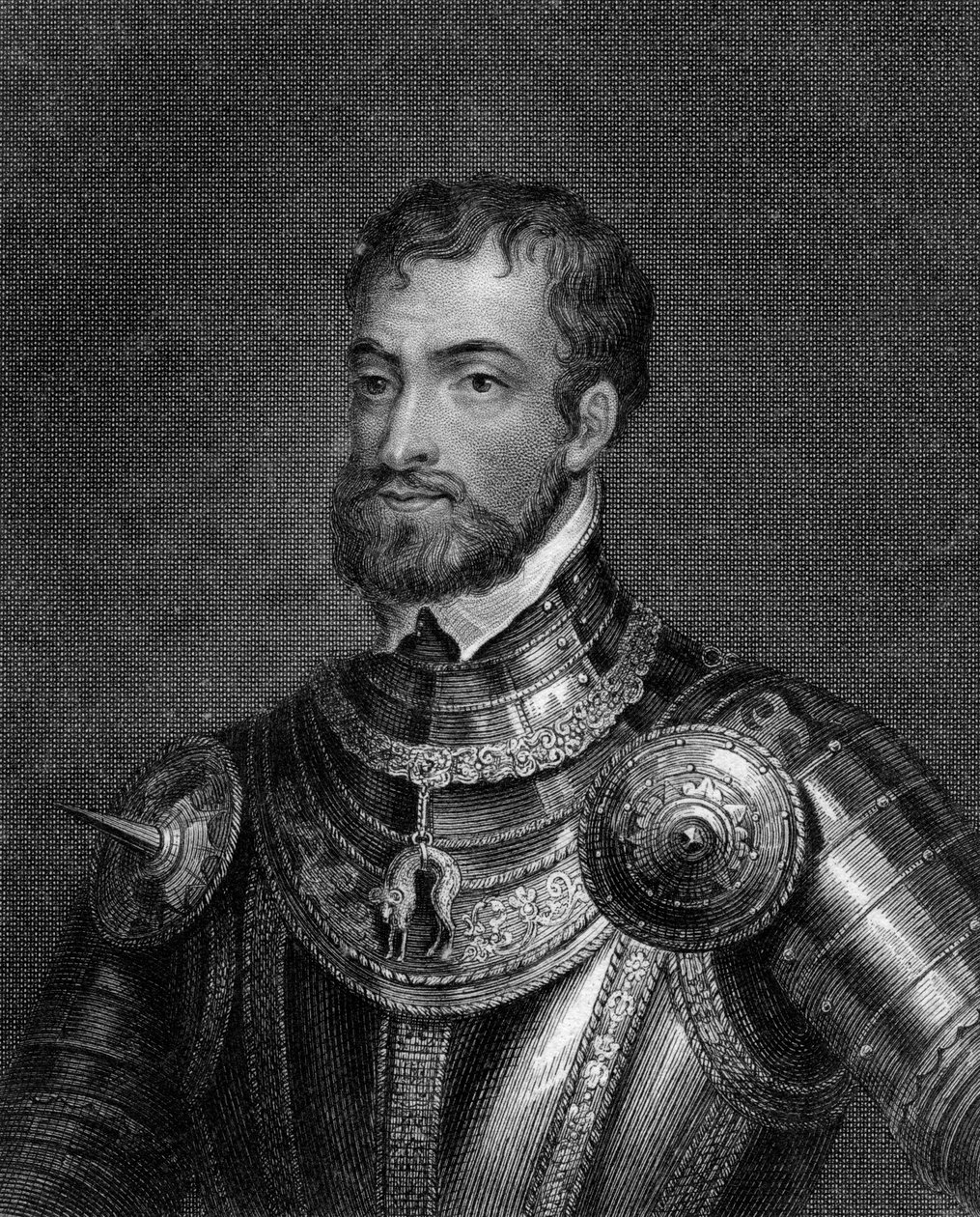 Charles V, den hellige romerske keiseren, 1800-tallet. av E. Scriven