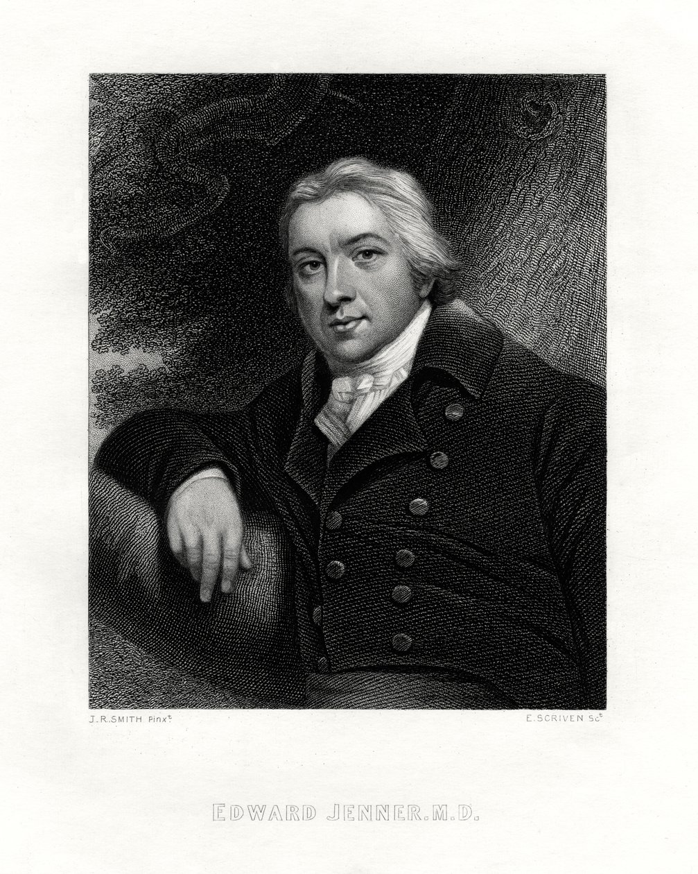 Edward Jenner, engelsk landlege, 1800-tallet. av E. Scriven