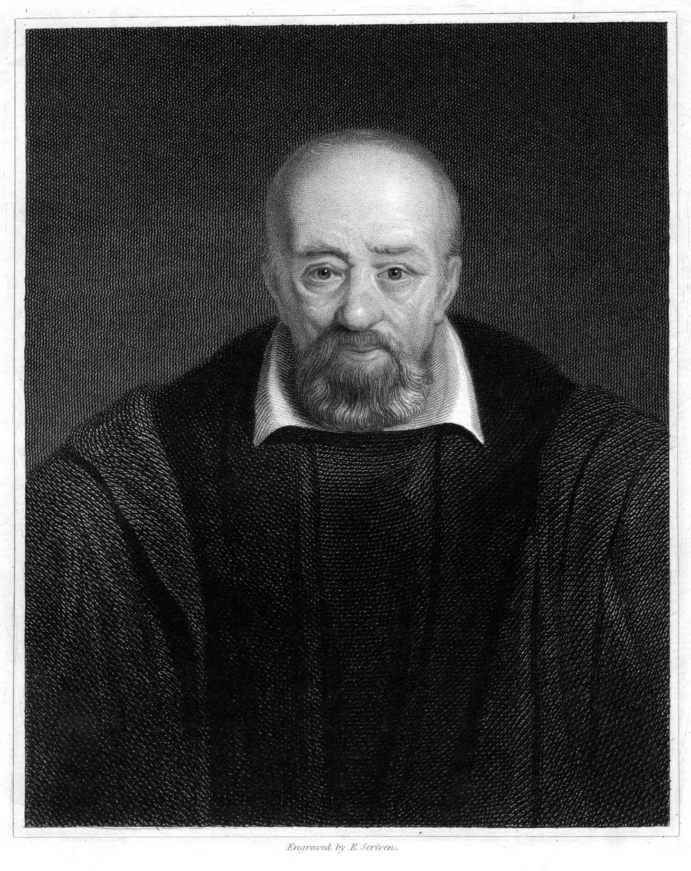 George Buchanan , skotsk historiker og humanistforsker, 1833. av E. Scriven