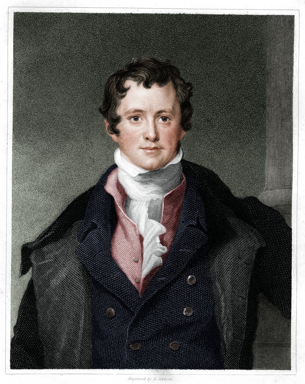 Humphry Davy, engelsk kjemiker, 1833 av E. Scriven