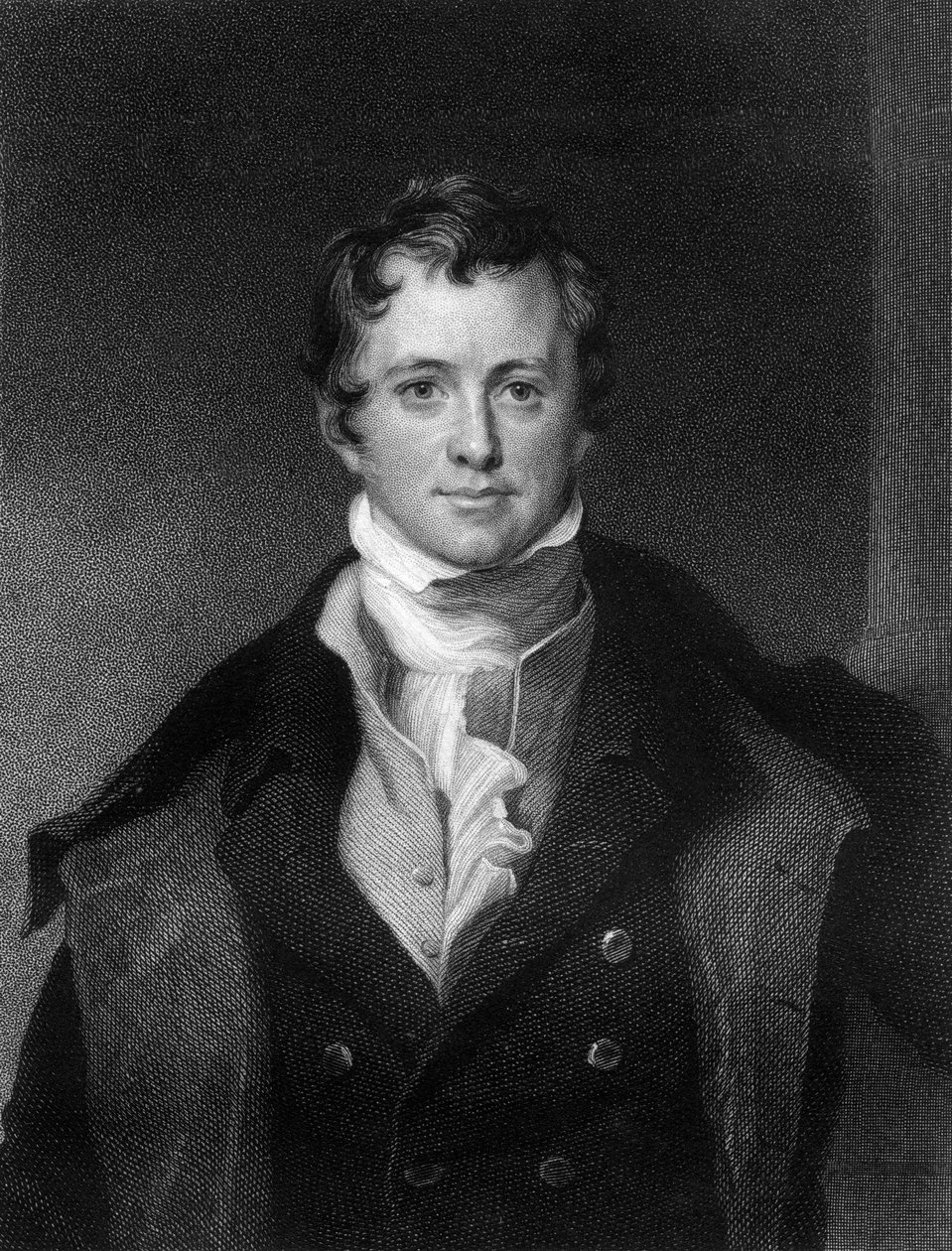 Sir Humphrey Davy, kjemiker og fysiker fra Cornwall, 1845. av E. Scriven