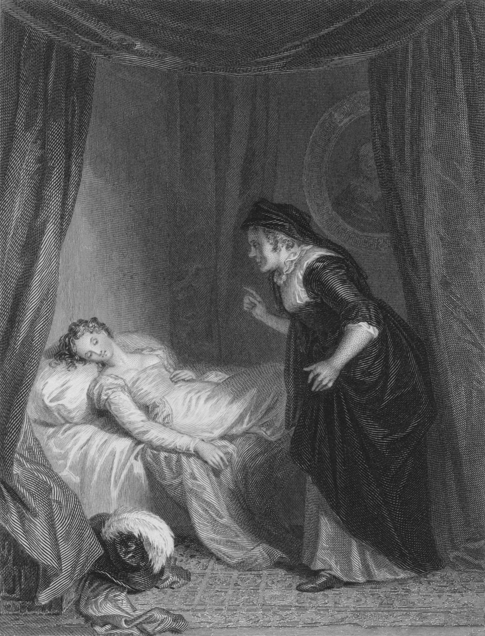 Juliet & the Nurse, ca 1830-tallet. av E. Smith