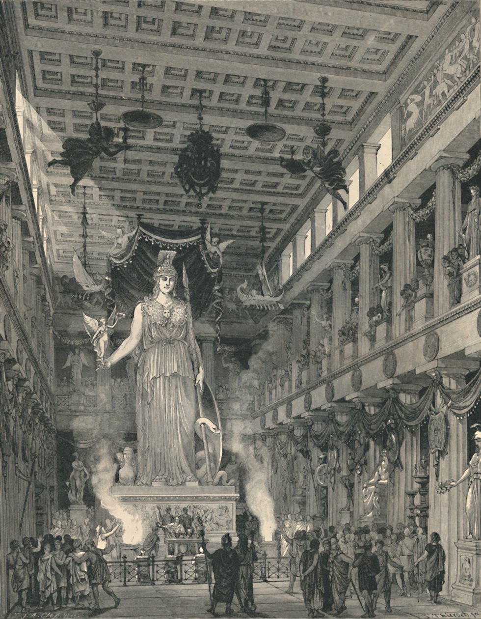 'Tempelet til Athené Parthenos, restaurert', 1886 av E Thiersch