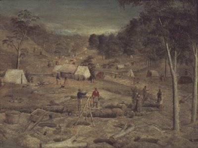 Gruveleir ved Bathurst, ca. 1851 av E. Tulloch