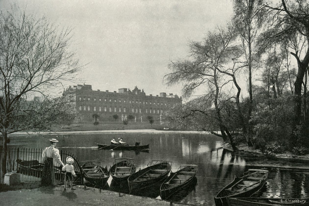 Buckingham Palace, c1897 av E. and S. Woodbury