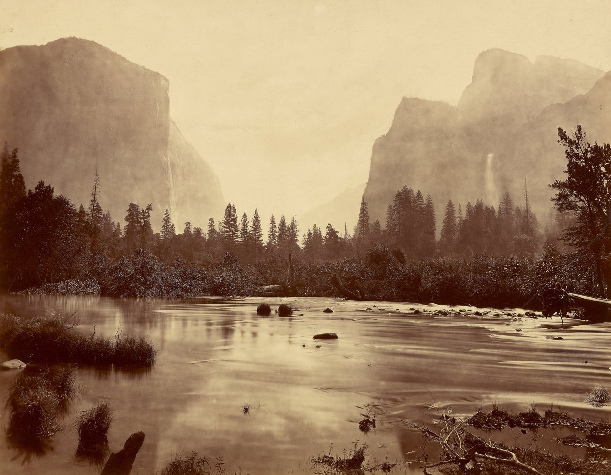 Yosemite -dalen, fra Rocky Ford av Eadweard Muybridge