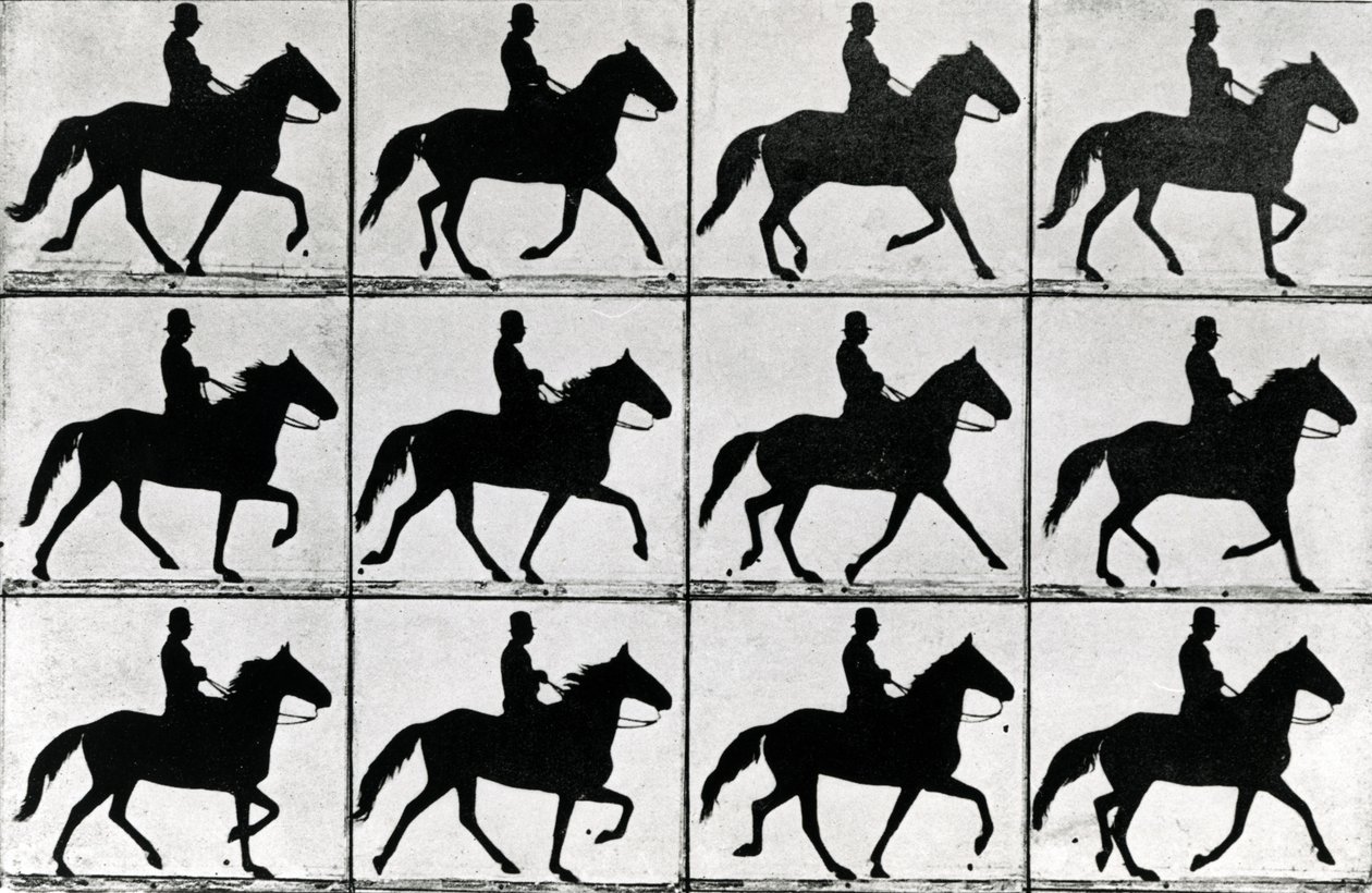 One Stride in Eleven Phases, 1881, illustrasjon fra 