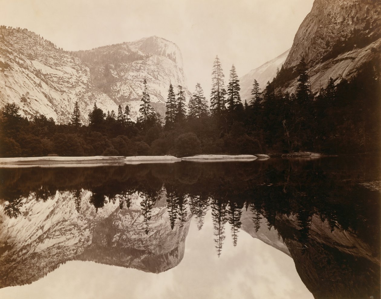 Mirror Lake, Valley of the Yosemite, 1872. av Eadweard Muybridge