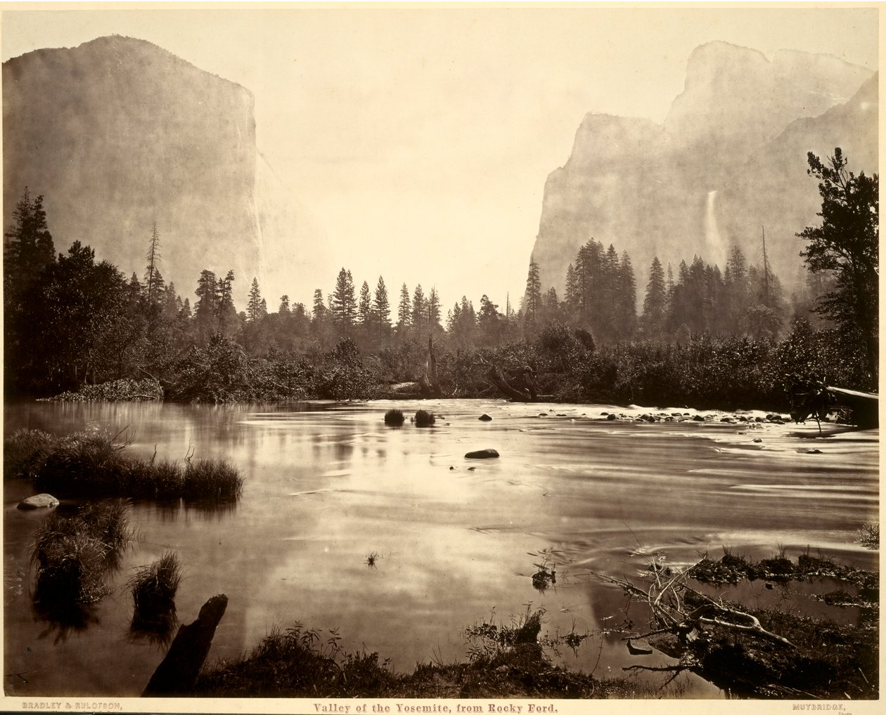 Valley of the Yosemite, fra Rocky Ford av Eadweard Muybridge