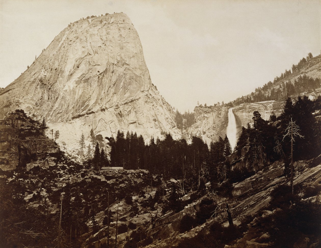 Cap of the Liberty, Valley of Yosemite, 1872 (albumin sølvtrykk) av Eadweard Muybridge