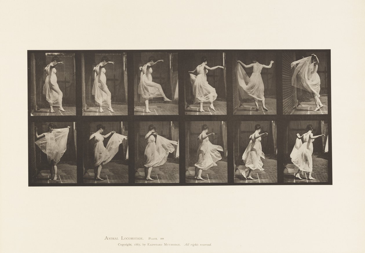 Tallerken 188. Dansing (fancy) av Eadweard Muybridge