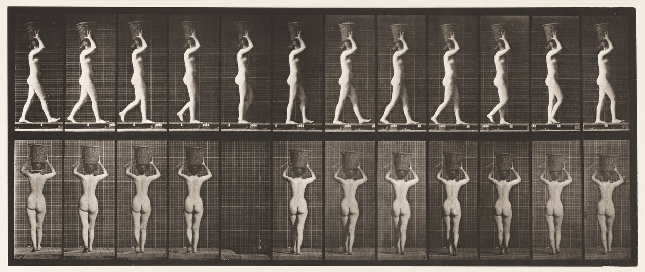 Plate 34. Gående av Eadweard Muybridge