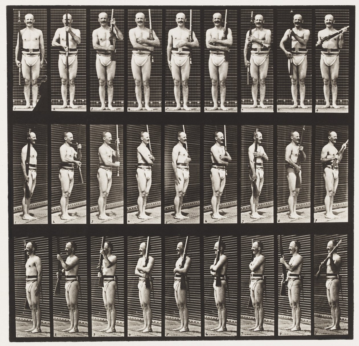Plate 353. Støttearmer og våpenport, 1872-1885 av Eadweard Muybridge