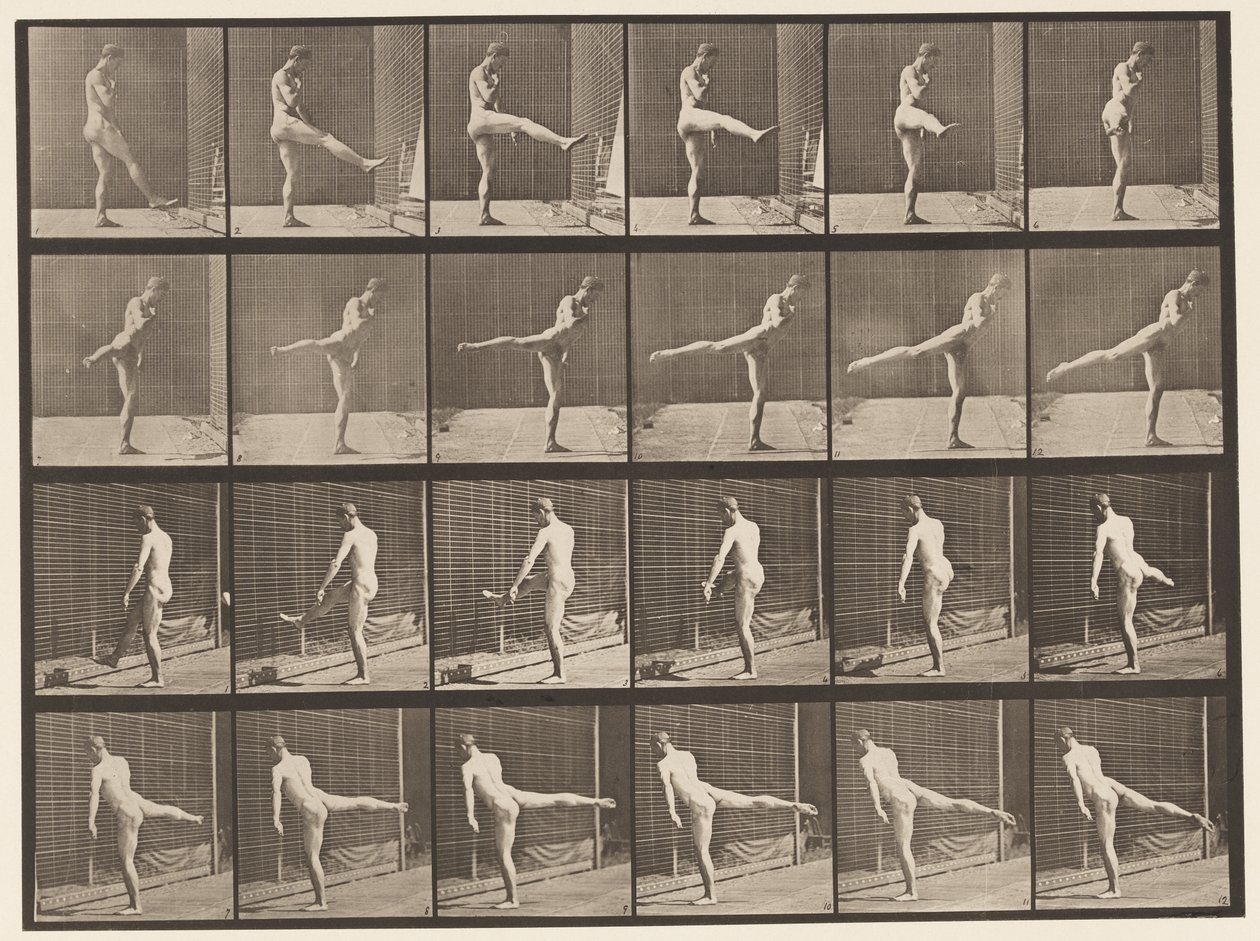 Plate 370. Første ballettaksjon av Eadweard Muybridge
